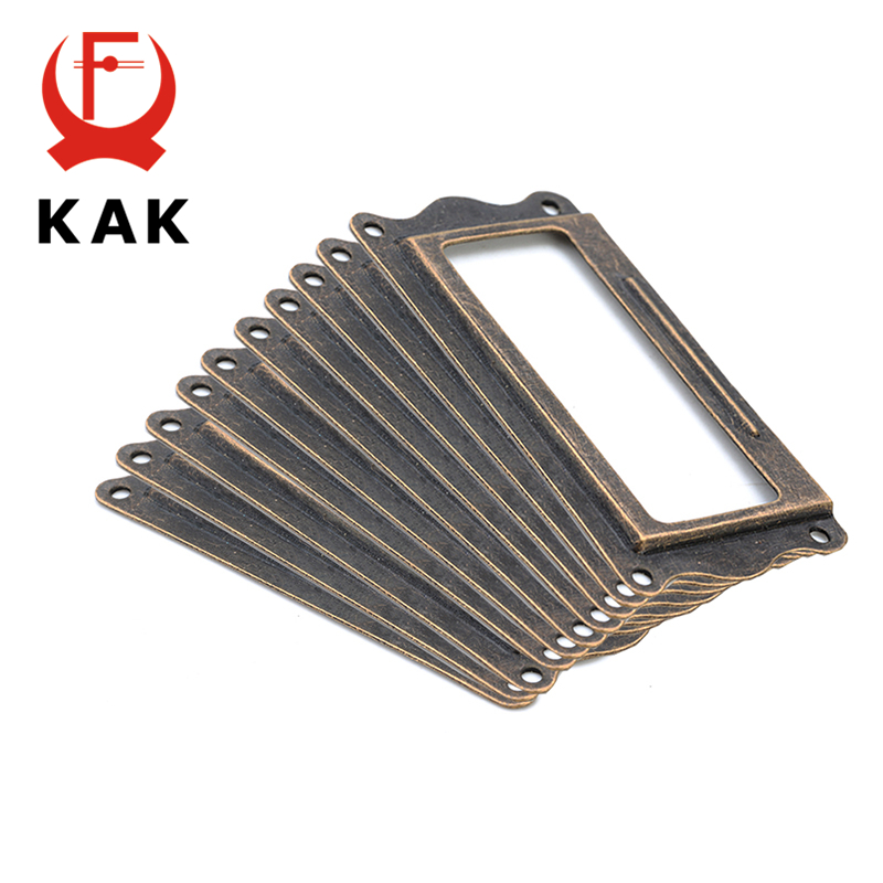 Vintage Furniture Hardware Pulls - 10 Chiếc Ned Đồng Thau Giả