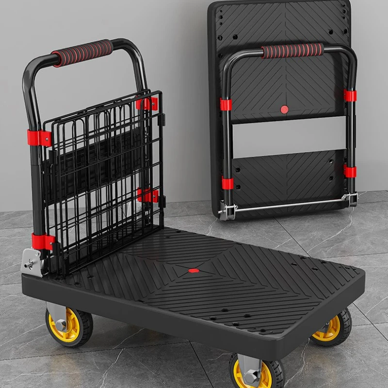 Furniture Hardware Brass - Fence flatbed cart folding silent trolley