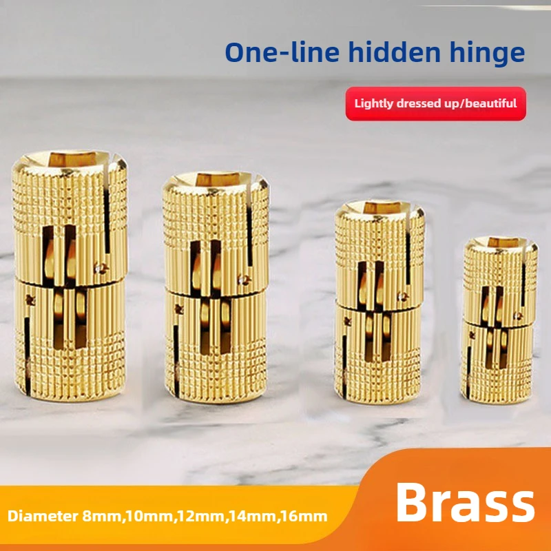 Furniture Hardware Brass - 1PCS Copper Brass Furniture Hinges 8-16mm