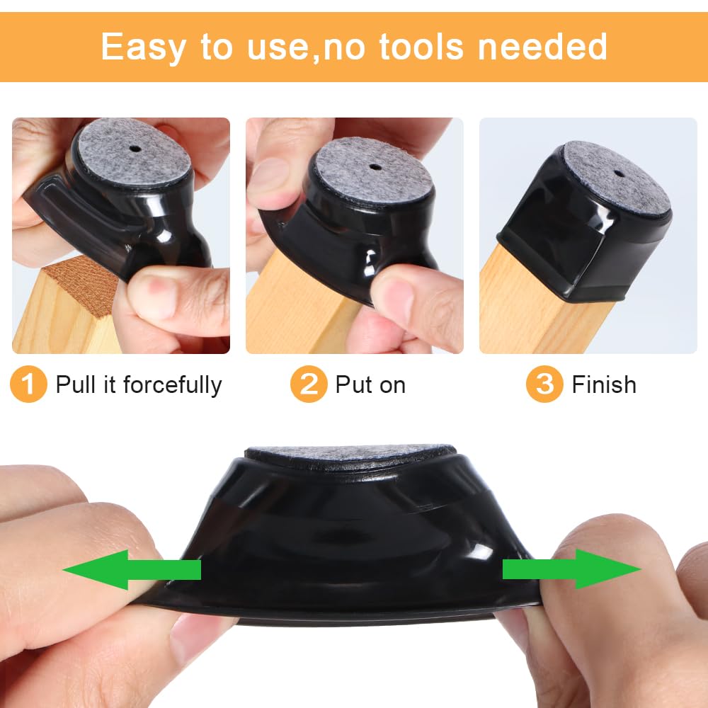 16 Pcs Chair Leg Floor Protect - đánh giá và giá Furniture Foot Pad