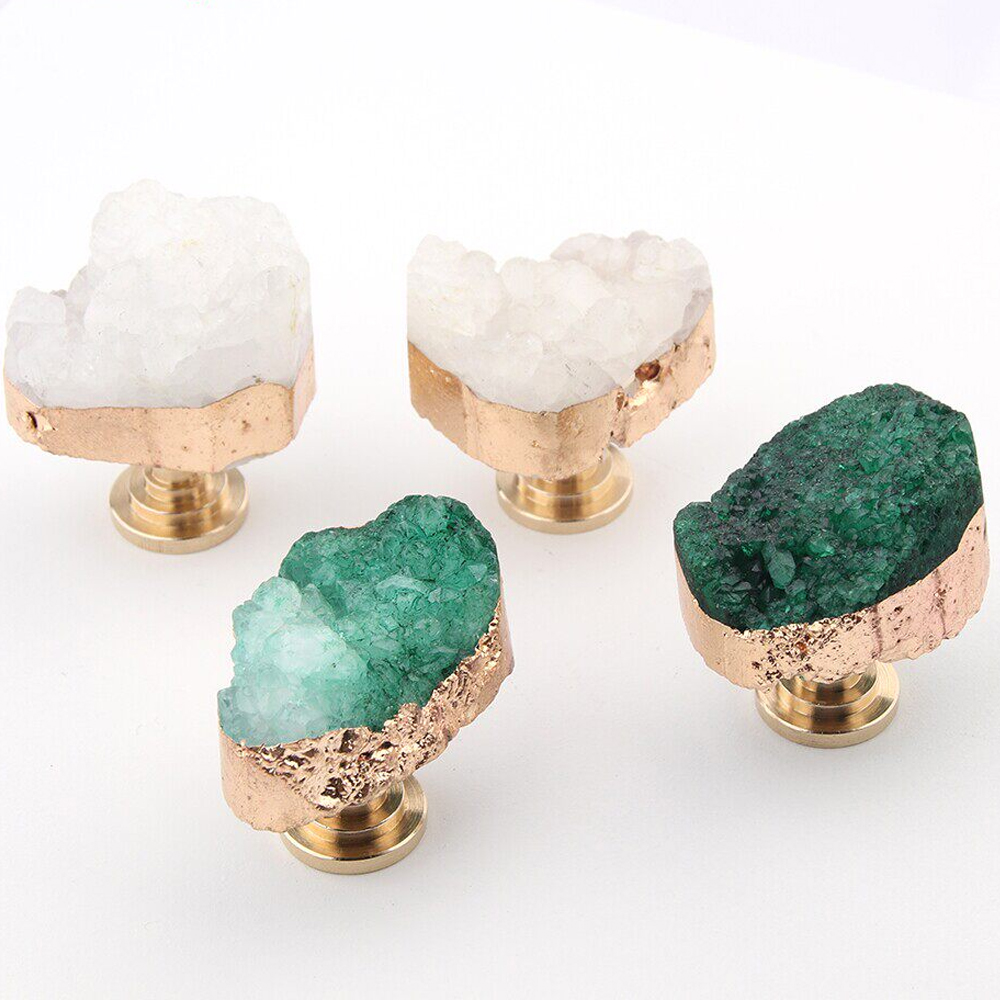 Natural White Crystal Tooth Pl - đánh giá và giá Furniture Hardware Brass