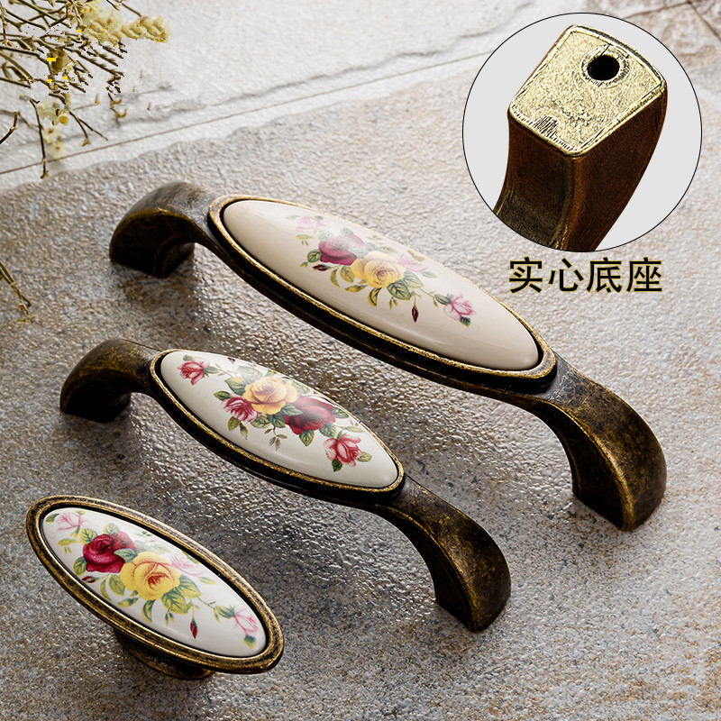 Vintage Vòng Tay Gốm Đồng Cổ T - đánh giá và giá Vintage Furniture Hardware Pulls