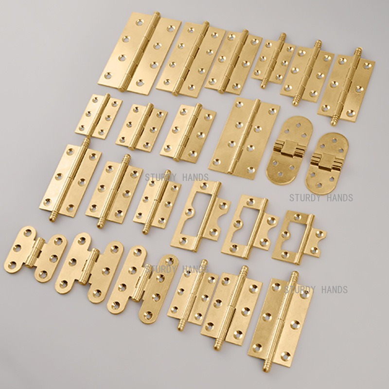 10pcs Brass Hinges, Gold Hinge - đánh giá và giá Furniture Hardware Brass