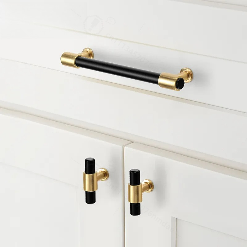 Modern Simple Nordic Black Gol - đánh giá và giá Furniture Hardware Brass