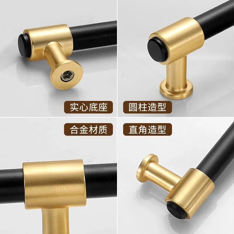 Modern Simple Nordic Black Gol - đánh giá và giá Furniture Hardware Brass