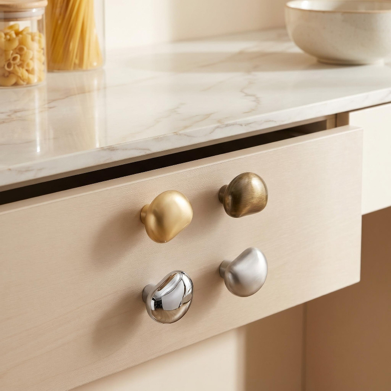 Simple Cabinet Door Knob Pebbl - đánh giá và giá Vintage Furniture Hardware Pulls