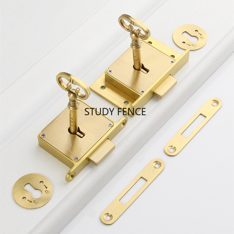 1PC Antique Metal Drawer Lock  - đánh giá và giá Furniture Hardware Brass