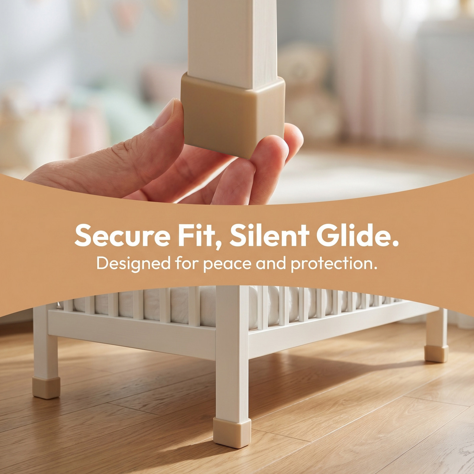 2Pcs Baby Crib Leg Caps Non Sl - đánh giá và giá Furniture Foot Pad