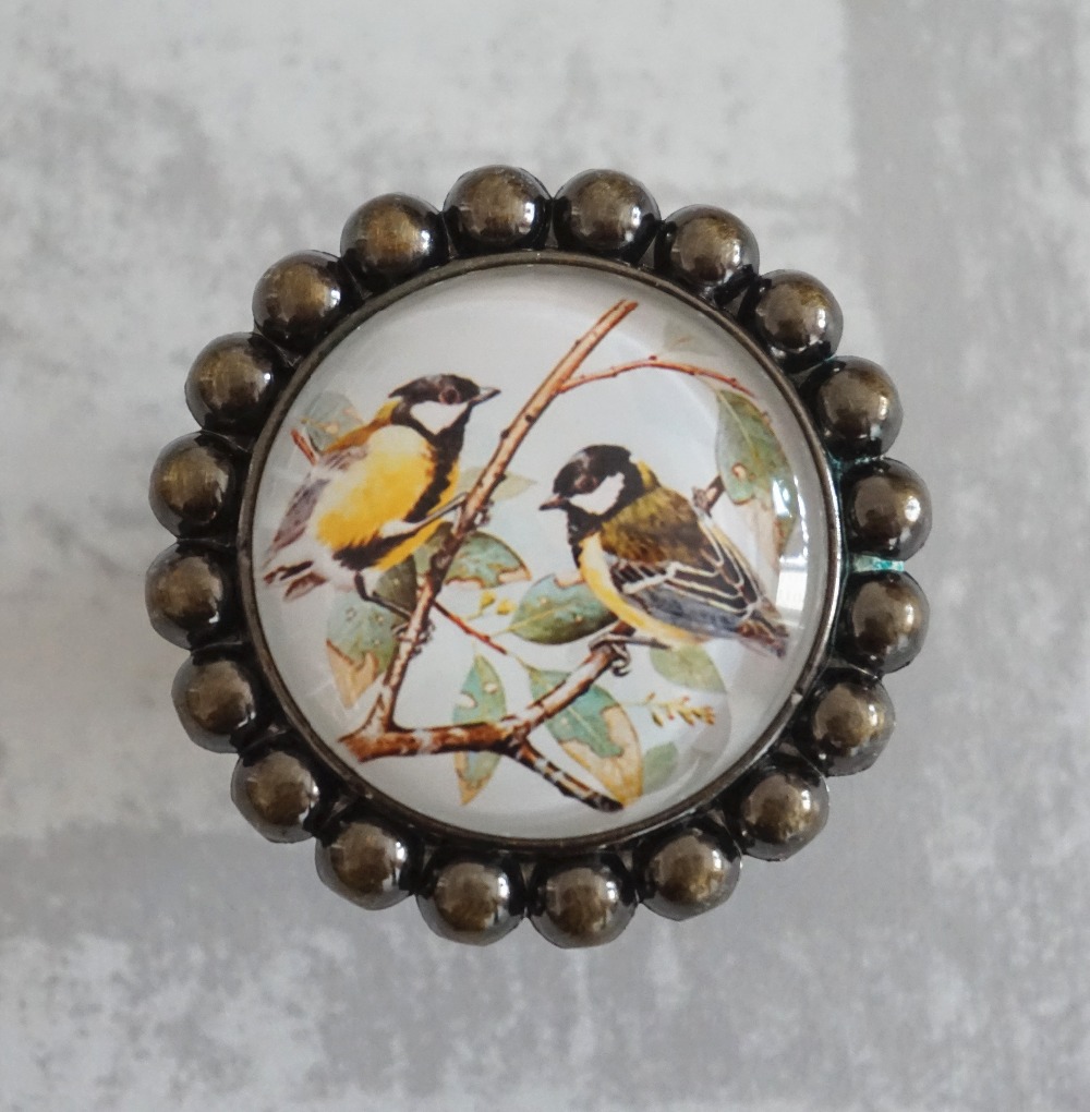 Hai Con Chim -- Ngăn Kéo Núm V - đánh giá và giá Vintage Furniture Hardware Pulls